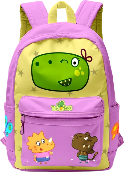 Mochila de Tippi T-Rex con Tippi, Triceps y Pearl